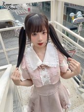 画像8: 【Puppet Bombs】【Last one】Q168レイヤード風パールチェーン付きワンピース【30％OFF】 (8)