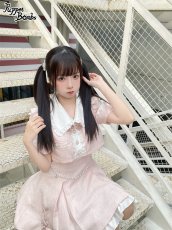 画像6: 【Puppet Bombs】【Last one】Q168レイヤード風パールチェーン付きワンピース【30％OFF】 (6)