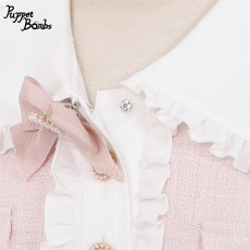 画像3: 【Puppet Bombs】【Last one】Q168レイヤード風パールチェーン付きワンピース【30％OFF】 (3)