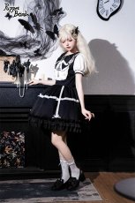画像9: 【PuppetBombs】Q169 十字架刺繍リボン襟ワンピース【30%OFF】【期間限定】 (9)
