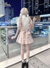 画像12: 【Puppet Bombs】Q171 ロゴ刺繍ボウタイブラウス【30％OFF】 (12)