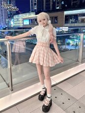 画像8: 【Puppet Bombs】Q171 ロゴ刺繍ボウタイブラウス【30％OFF】 (8)