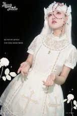 画像12: 【PuppetBombs】Q174 十字架レース切り替えワンピース 【30%OFF】【期間限定】 (12)