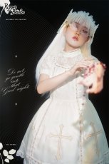 画像10: 【PuppetBombs】Q174 十字架レース切り替えワンピース 【30%OFF】【期間限定】 (10)