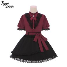 画像2: 【Puppet Bombs】Q194 アシンメトリーデザインフレアスカート【30％OFF】 (2)