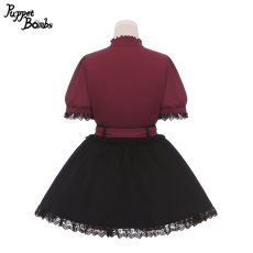 画像3: 【Puppet Bombs】Q194 アシンメトリーデザインフレアスカート【30％OFF】 (3)