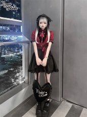 画像10: 【Puppet Bombs】Q194 アシンメトリーデザインフレアスカート【30％OFF】 (10)