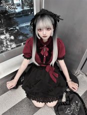 画像7: 【Puppet Bombs】Q194 アシンメトリーデザインフレアスカート【30％OFF】 (7)