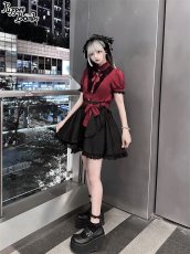 画像9: 【Puppet Bombs】Q194 アシンメトリーデザインフレアスカート【30％OFF】 (9)