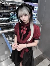 画像5: 【Puppet Bombs】Q194 アシンメトリーデザインフレアスカート【30％OFF】 (5)