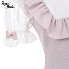 画像5: 【PuppetBombs】Q197 ヨーク切り替えレースパフ袖セットアップ【30％OFF】 (5)