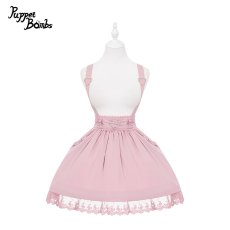 画像3: 【Puppet Bombs】Q2 ハートパールモチーフサス付きスカート (3)