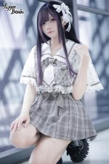 画像13: 【Puppet Bombs】Q200レースケープ付き探偵チェックセットアップ【30％OFF】 (13)