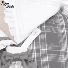 画像5: 【Puppet Bombs】Q200レースケープ付き探偵チェックセットアップ【30％OFF】 (5)