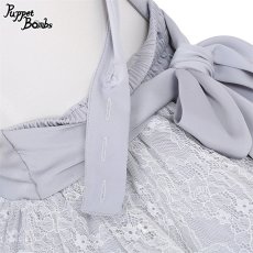 画像3: 【PuppetBombs】Q208 レーシーティアードサス付きスカート (3)