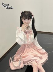 画像20: 【Puppet Bombs】Q2 ハートパールモチーフサス付きスカート (20)