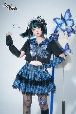 画像6: 【PuppetBombs】Q211 サイバーバタフライセーラートップス【30%OFF】 (6)