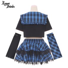 画像3: 【PuppetBombs】Q211 サイバーバタフライセーラートップス【30%OFF】 (3)