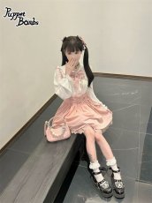 画像6: 【Puppet Bombs】QS7 ハートビジュー付きリボンバレッタ【50%OFF】 (6)