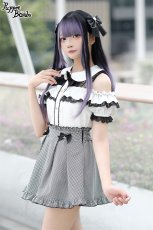 画像5: 【PuppetBombs】Q216 オープンショルダーフリルブラウス【30%OFF】 (5)