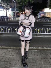 画像6: 【Puppet Bombs】QS11 ハートレースハイソックス (6)