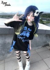 画像4: 【PuppetBombs】Q237 Dark Puppet BombsビッグTシャツ (4)