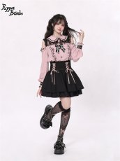 画像6: 【PuppetBombs】Q25 デコルテレーシーオフショルブラウス (6)