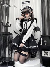 画像7: 【PuppetBombs】Q261 小悪魔羽サス付きスカート【30%OFF】 (7)