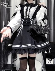 画像12: 【PuppetBombs】Q261 小悪魔羽サス付きスカート【30%OFF】 (12)