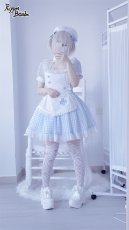 画像7: 【PuppetBombs】Q269 ギンガムチェックナースワンピース【本店・通販限定】 (7)