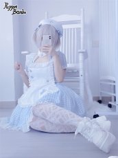 画像10: 【PuppetBombs】Q269 ギンガムチェックナースワンピース【本店・通販限定】 (10)