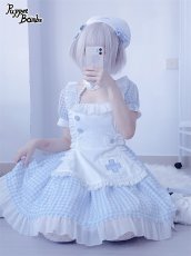 画像11: 【PuppetBombs】Q269 ギンガムチェックナースワンピース【本店・通販限定】 (11)