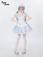 画像25: 【PuppetBombs】Q269 ギンガムチェックナースワンピース【本店・通販限定】 (25)