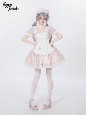 画像30: 【PuppetBombs】Q269 ギンガムチェックナースワンピース【本店・通販限定】 (30)