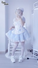 画像3: 【PuppetBombs】Q269 ギンガムチェックナースワンピース【本店・通販限定】 (3)