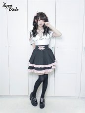 画像10: 【Puppet Bombs】Q276 ショルダーレース切り替えトップス【30％OFF】 (10)