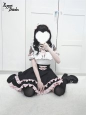 画像12: 【Puppet Bombs】Q276 ショルダーレース切り替えトップス【30％OFF】 (12)