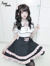 画像8: 【Puppet Bombs】Q276 ショルダーレース切り替えトップス【30％OFF】 (8)