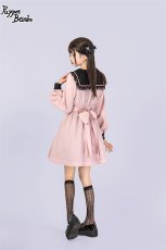 画像13: 【PuppetBombs】Q28ダブルリボンスクエアカラープリーツワンピース【70%OFF】 (13)