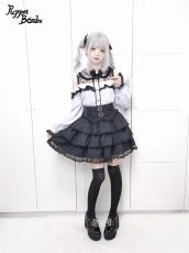 画像13: 【PuppetBombs】Q281 レース肩あきフリル長袖ブラウス (13)