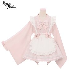 画像1: 【PuppetBombs】Q285 桜メイド浴衣セット【30%OFF】 (1)