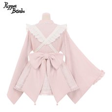 画像2: 【PuppetBombs】Q285 桜メイド浴衣セット【30%OFF】 (2)