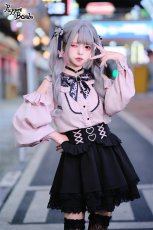 画像7: 【PuppetBombs】Q30 ダブルハートレースアップスカート (7)