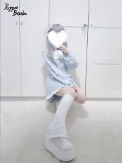 画像8: 【Puppet Bombs】Q291 ヨーク切り替え3連ハートジャージセットアップ (8)