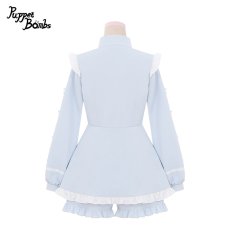 画像2: 【Puppet Bombs】Q291 ヨーク切り替え3連ハートジャージセットアップ (2)