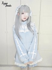 画像6: 【Puppet Bombs】Q291 ヨーク切り替え3連ハートジャージセットアップ (6)