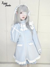 画像5: 【Puppet Bombs】Q291 ヨーク切り替え3連ハートジャージセットアップ (5)