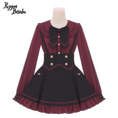 画像4: 【PuppetBombs】Q295 黒魔法少女の学園制服ブラウス【30%OFF】 (4)