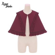 画像1: 【PuppetBombs】Q297 黒魔法少女の学園制服ケープ【30%OFF】 (1)