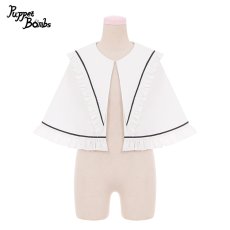 画像2: 【PuppetBombs】Q297 黒魔法少女の学園制服ケープ【30%OFF】 (2)